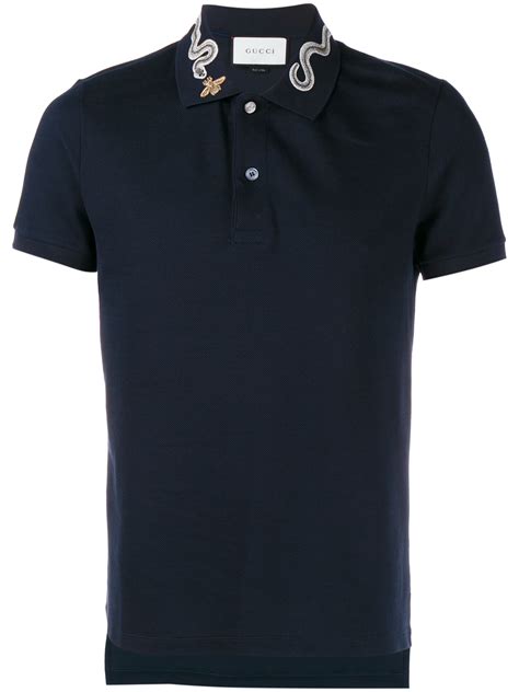 gucci polo replica snake|gucci navy striped polo shirt.